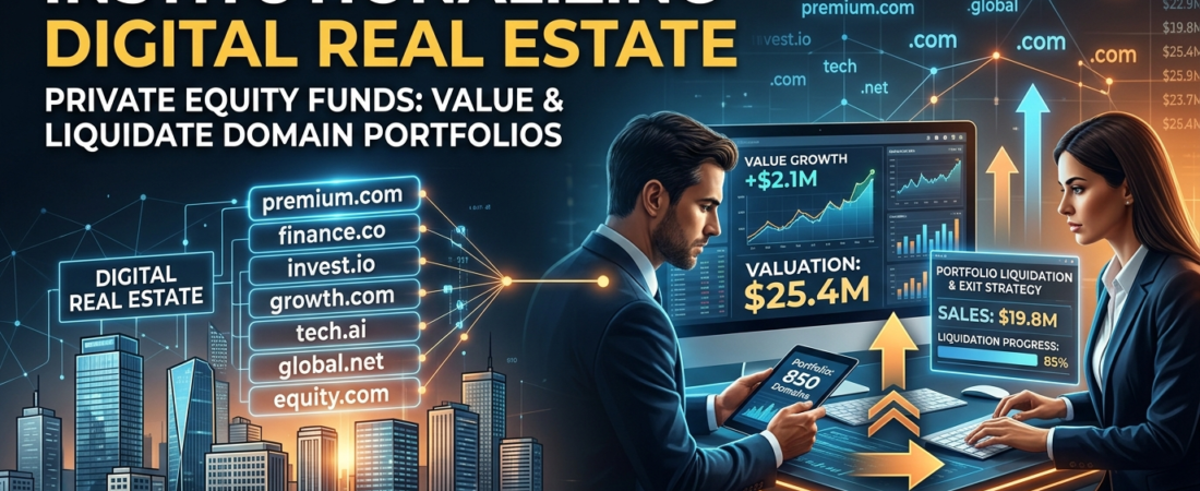 Institutionalizing Digital Real Estate: How Private Equity Funds Value and Liquidate Domain Portfolios