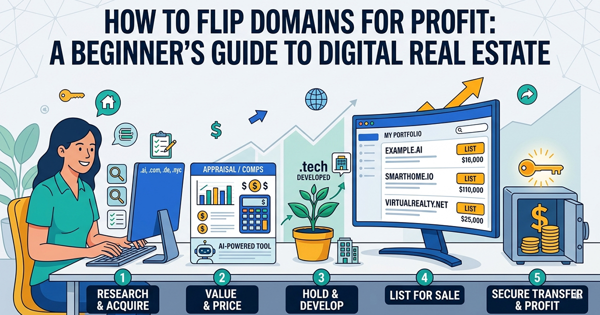 Domain Flipping 101: A Beginner’s Guide to Profiting from Digital Real Estate in 2026