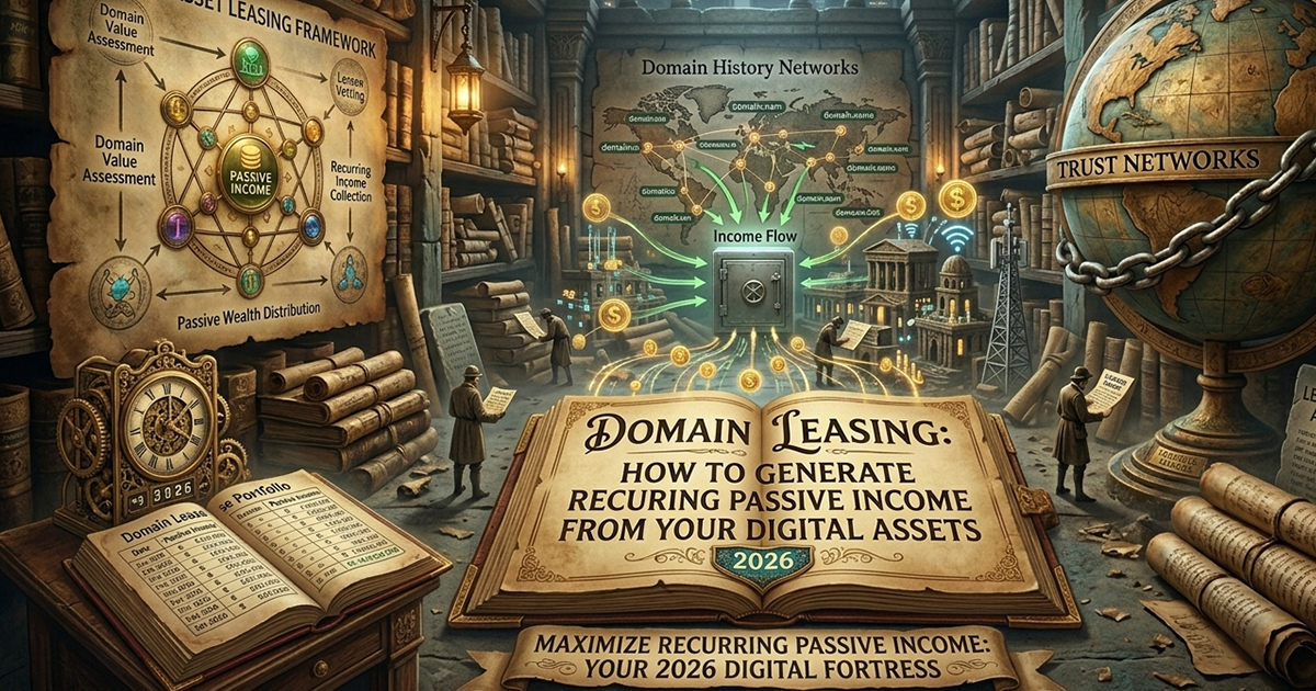 Domain Leasing: How to Generate Recurring Passive Income from Your Digital Assets in 2026