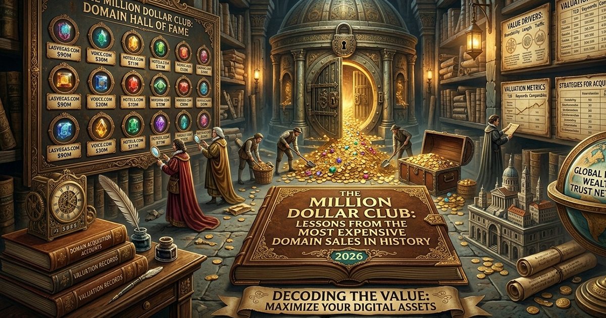 The Million Dollar Club: Lessons from the Most Expensive Domain Sales in History