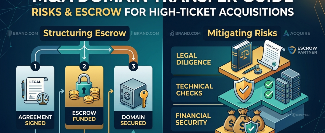 The M&A Domain Transfer Guide: Mitigating Risks and Structuring Escrow in High-Ticket Brand Acquisitions